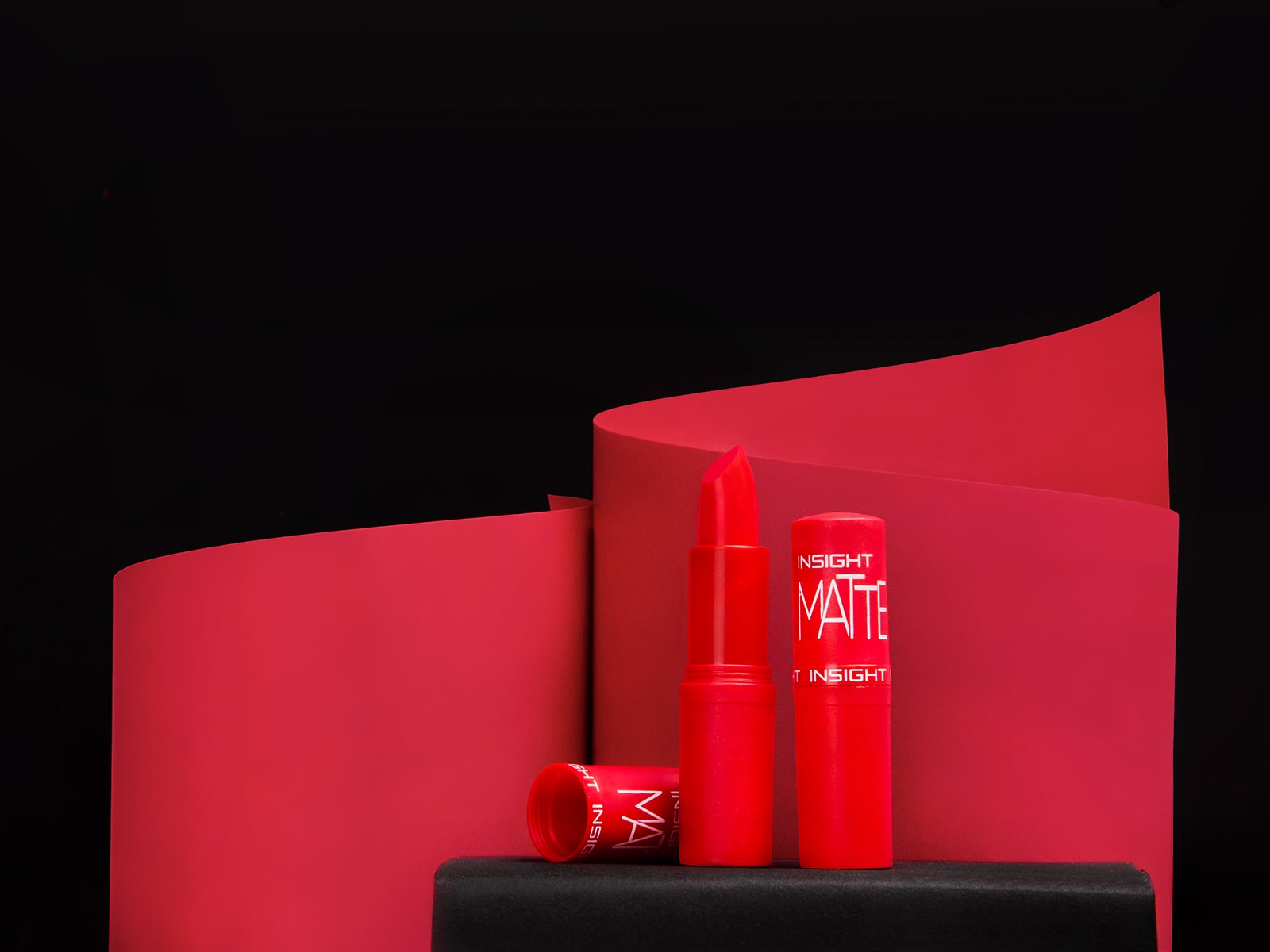 Product Photoshoot in Mumbai with glossy Insight red lipstick